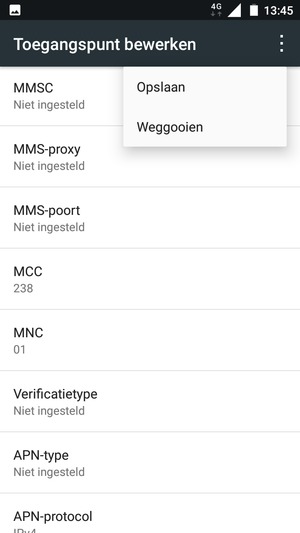 Selecteer Opslaan
