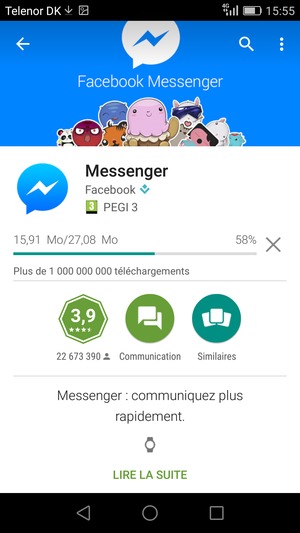 Veuillez attendre la fin de la procédure d'installation