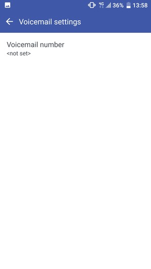 Select Voicemail number