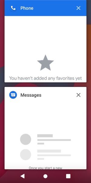 Select the Delete icon to close all running apps