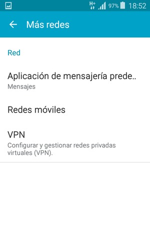 Seleccione Redes móviles