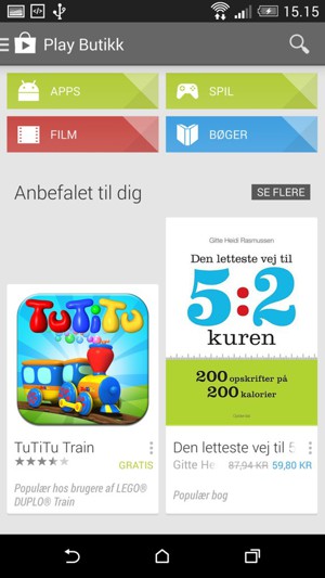 Vælg Søg-knappen