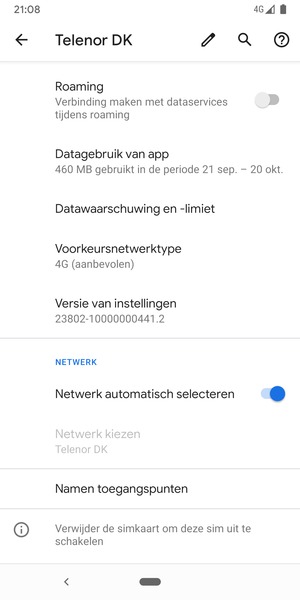Selecteer Namen toegangspunten