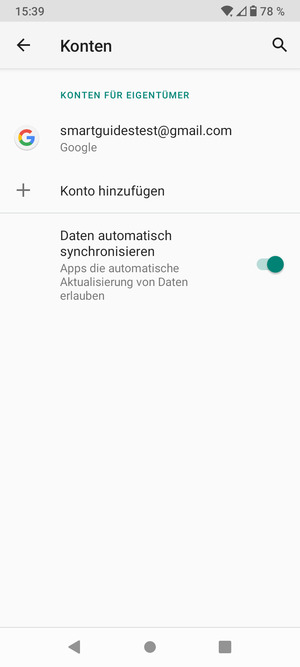 Wählen Sie Ihr Google Konto