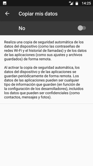 Active Copiar mis datos
