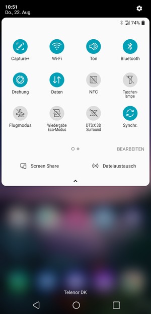 Schalten Sie Wi-Fi und Bluetooth aus