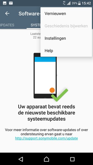 Selecteer Vernieuwen