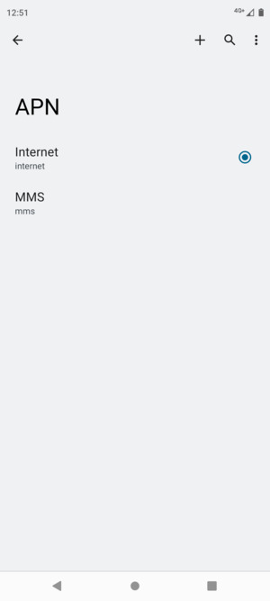 Seleziona il tasto Menu