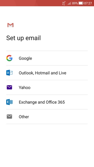Select Outlook, Hotmail and Live