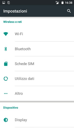 Seleziona Altro