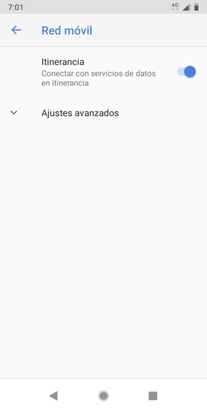Activar o desactivar Itinerancia