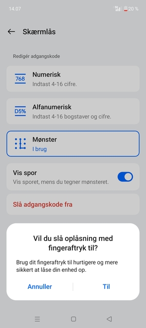Vælg din foretrukne mulighed