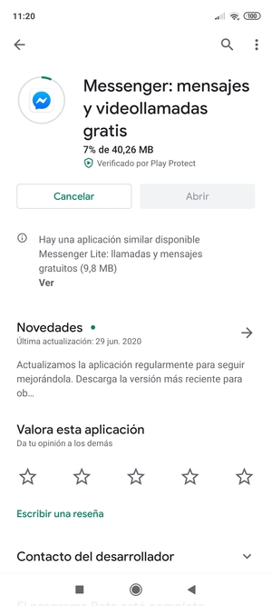 Espere a que el proceso de instalación finalice