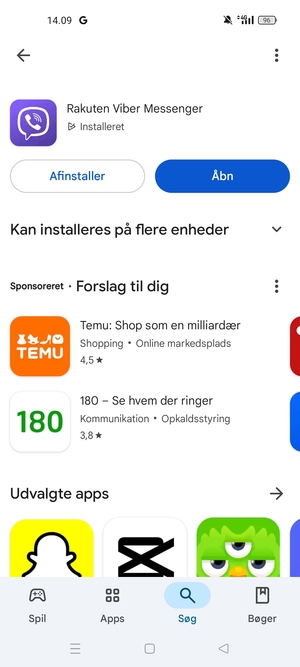 Vælg Åbn