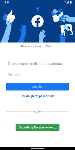 Applikasjonen er klar til bruk