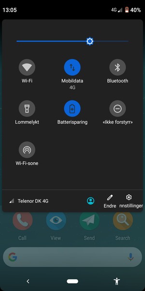 Velg Innstillinger