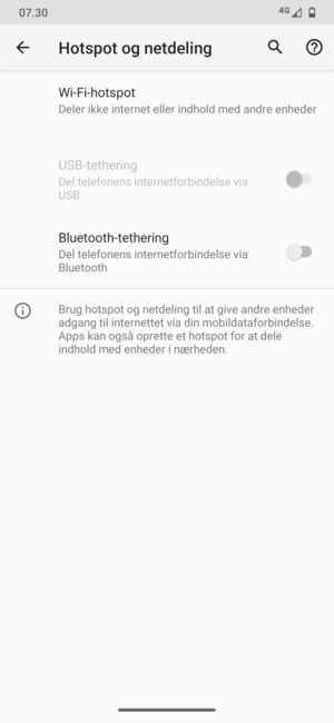 Vælg Wi-Fi-hotspot