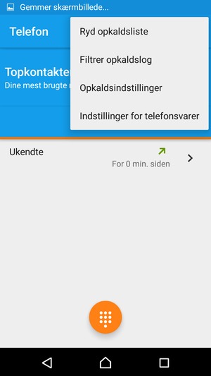 Vælg Opkaldsindstillinger