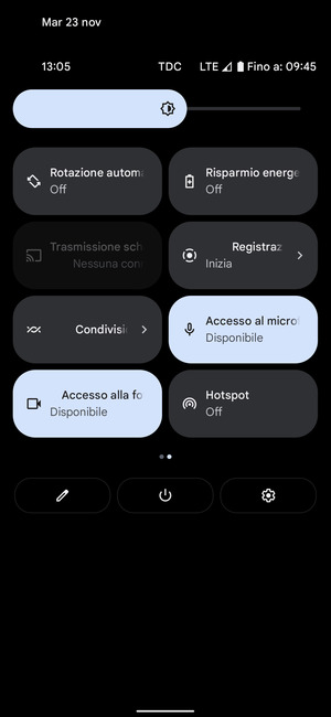 Seleziona Risparmio energetico