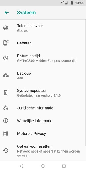 Selecteer Systeemupdates