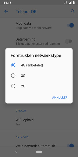 Vælg din foretrukne mulighed