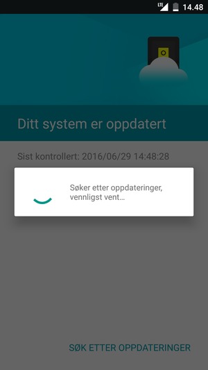 Vent til søket til ferdig