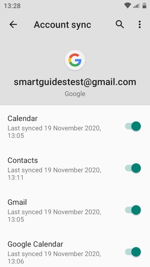 Make sure Contacts is selected and select the Menu button