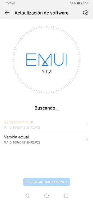Espere a que la búsqueda termine