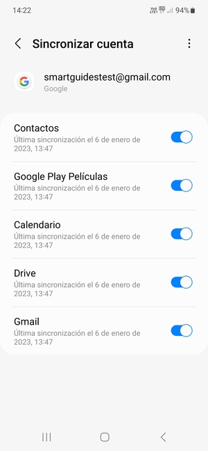 Asegúrese de haber seleccionado Contactos
