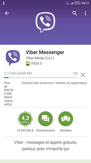 Veuillez attendre la fin de la procédure d'installation