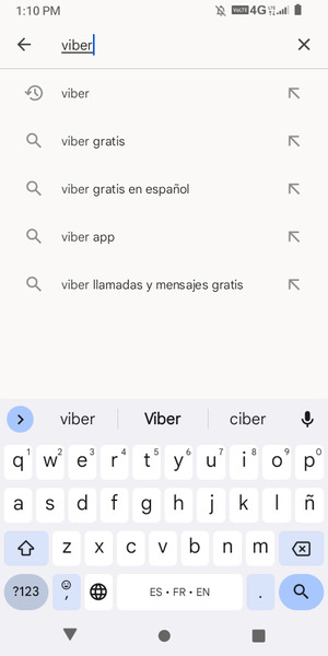 Introduzca el nombre de la aplicación y seleccione Buscar