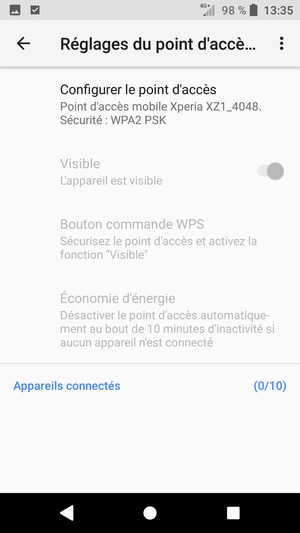 Sélectionnez Configurer le point d'accès