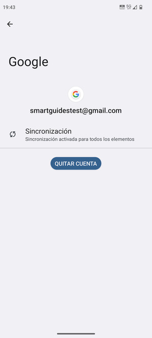 Seleccione Sincronización