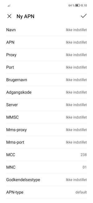Indtast MMS-oplysninger