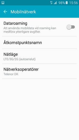 Välj Åtkomstpunktsnamn