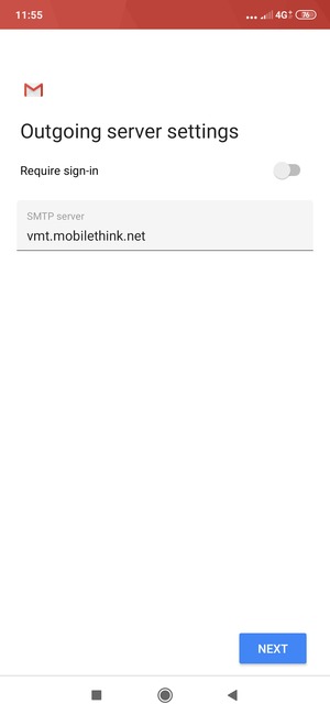 Turn off Require sign-in  and select NEXT