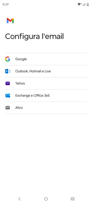 Seleziona Outlook, Hotmail e Live