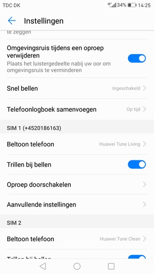 Scroll naar en selecteer Aanvullende instellingen