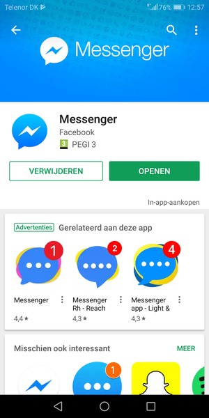 Selecteer OPENEN