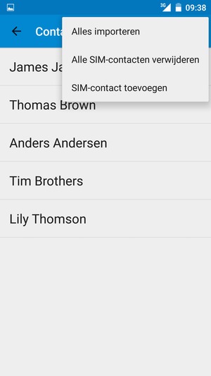 Selecteer Alles importeren