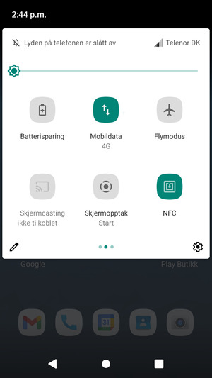 Velg Batterisparing