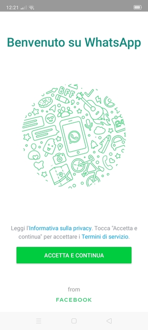 L'app è pronta per l'uso
