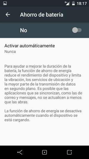 Active Ahorro de batería