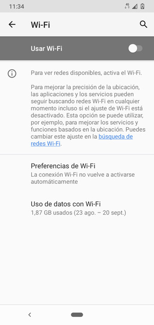 Active Usar Wi-Fi