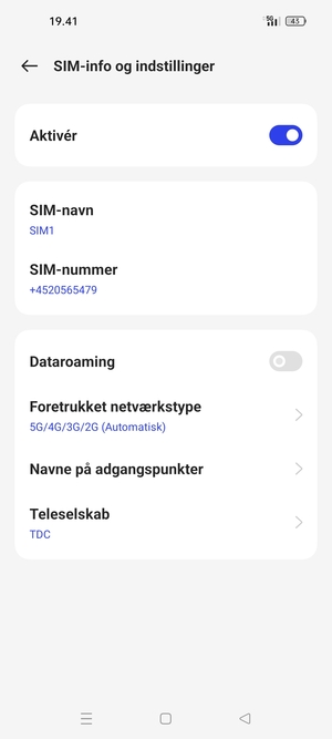 Vælg Navne på adgangspunkter