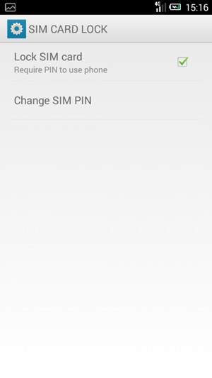 Check the Lock SIM card checkbox and select Change SIM PIN
