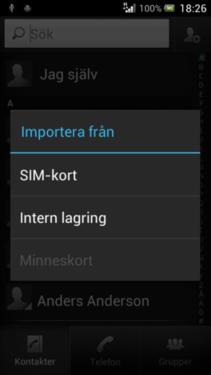 Välj SIM-kort