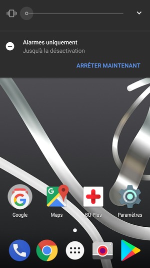Appuyez une fois de plus pour passer en mode silencieux