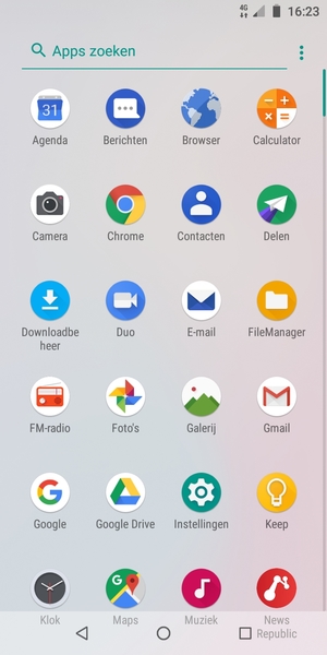 Selecteer E-mail