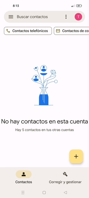 Seleccione Corregir y gestionar